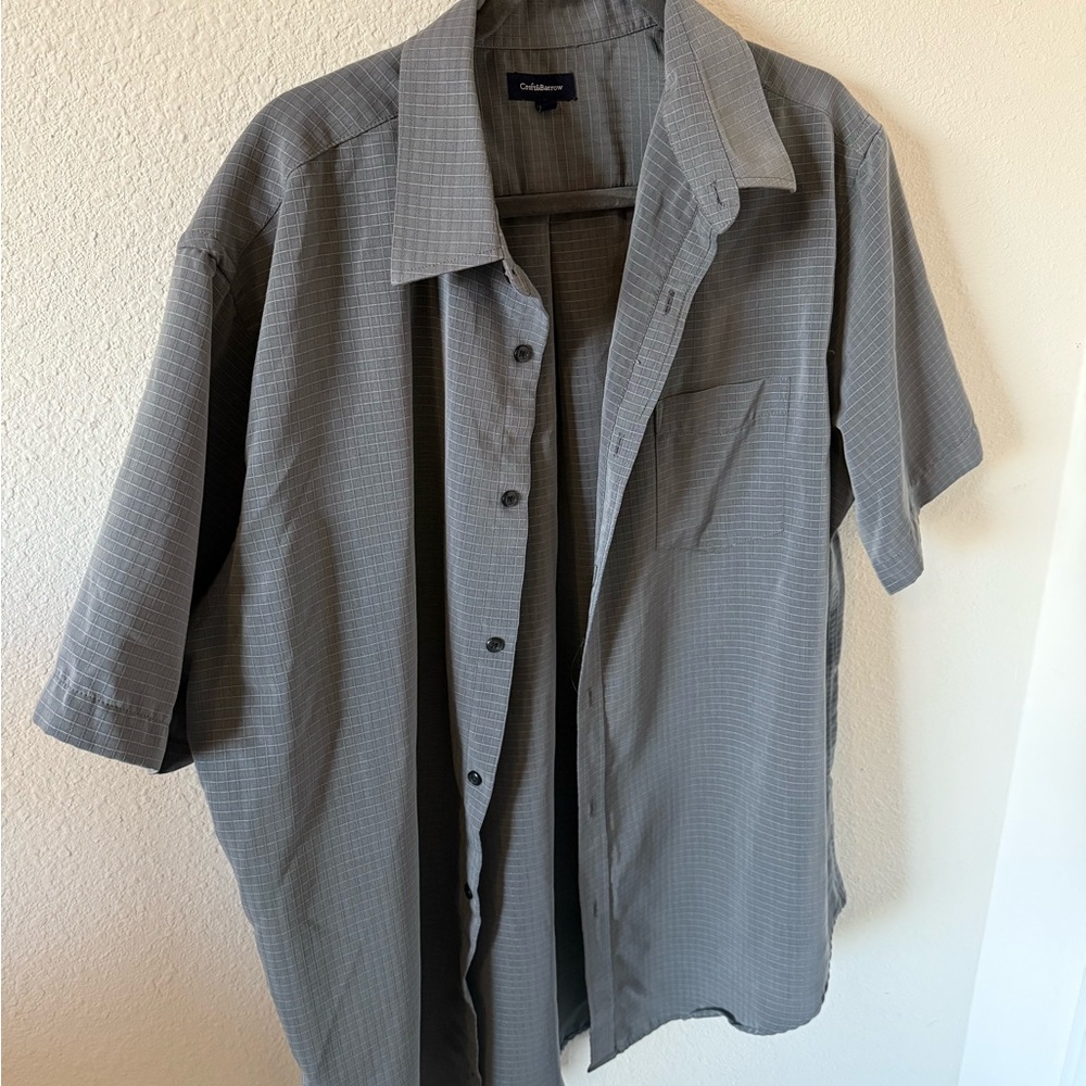 Croft&Barrow Charcoal Short Sleeve Shirt